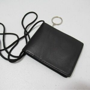 Wilsons Leather Black Travel Wallet